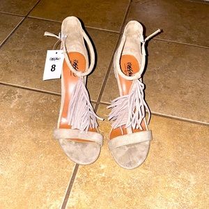 Suede Open Toe Mossimo Heel Sandals